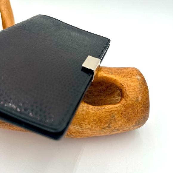 NWT/NEW - Levenger Pocket Jott | Obsidian (Black) Pebbled Leather | Chrome Pen - Picture 8 of 12